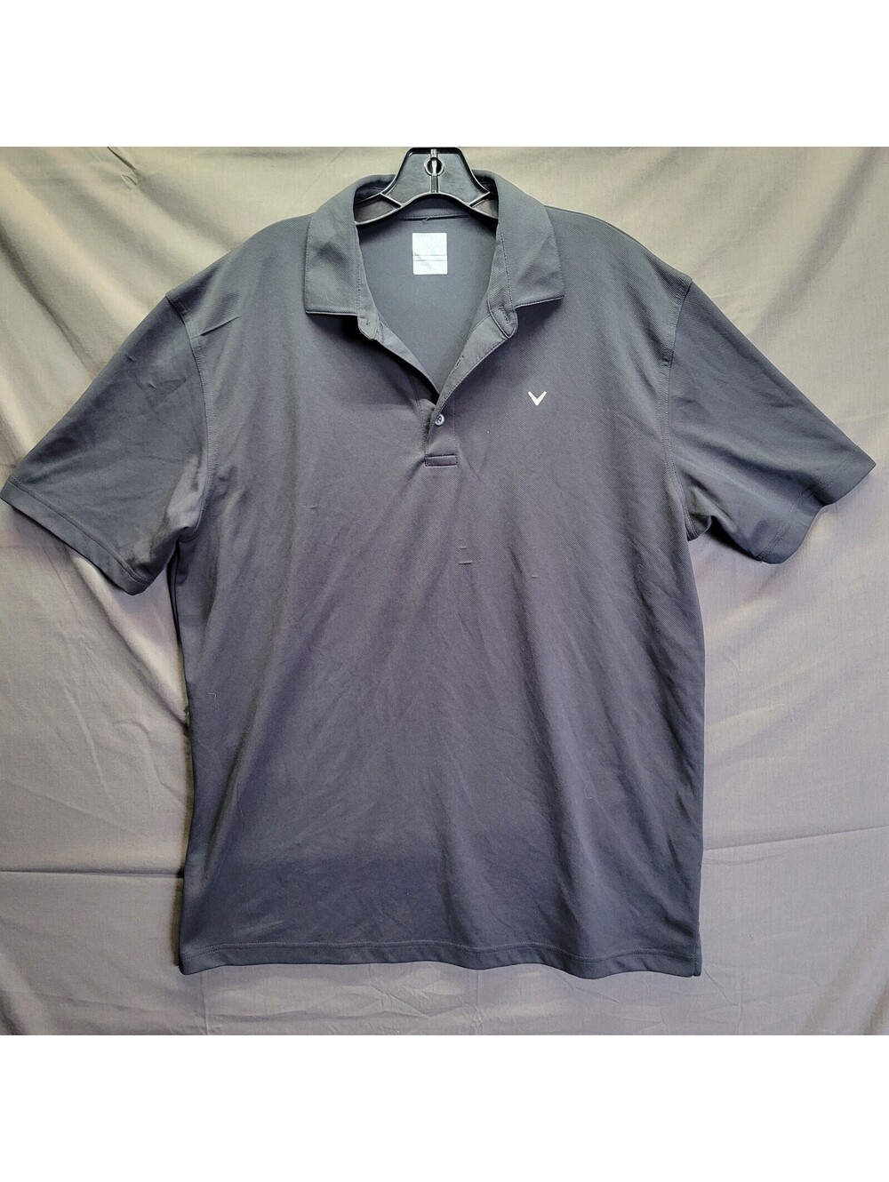 Callaway Black Optidry Polo Sz Large Golf Shirt Moisture Wicking